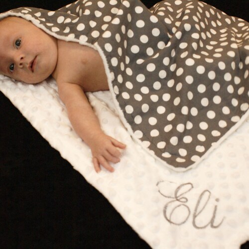 Baby Name Blanket // Custom Baby Blanket // Organic Baby Etsy