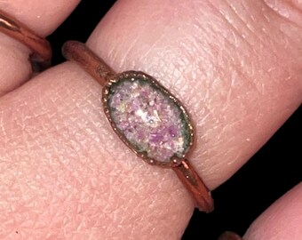 Raw Ruby Oval Ring