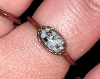 Rainbow Moonstone Oval Ring