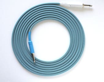 12 ft. Mogami 2524 Inst. Cable, Silent Tip, Aqua TFlex