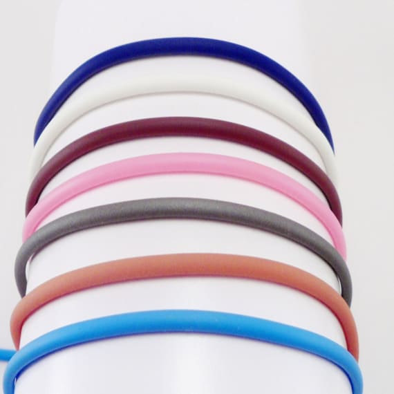 3mm Rubber Cord Necklace: Sterling Silver Clasp, Pick Your Color