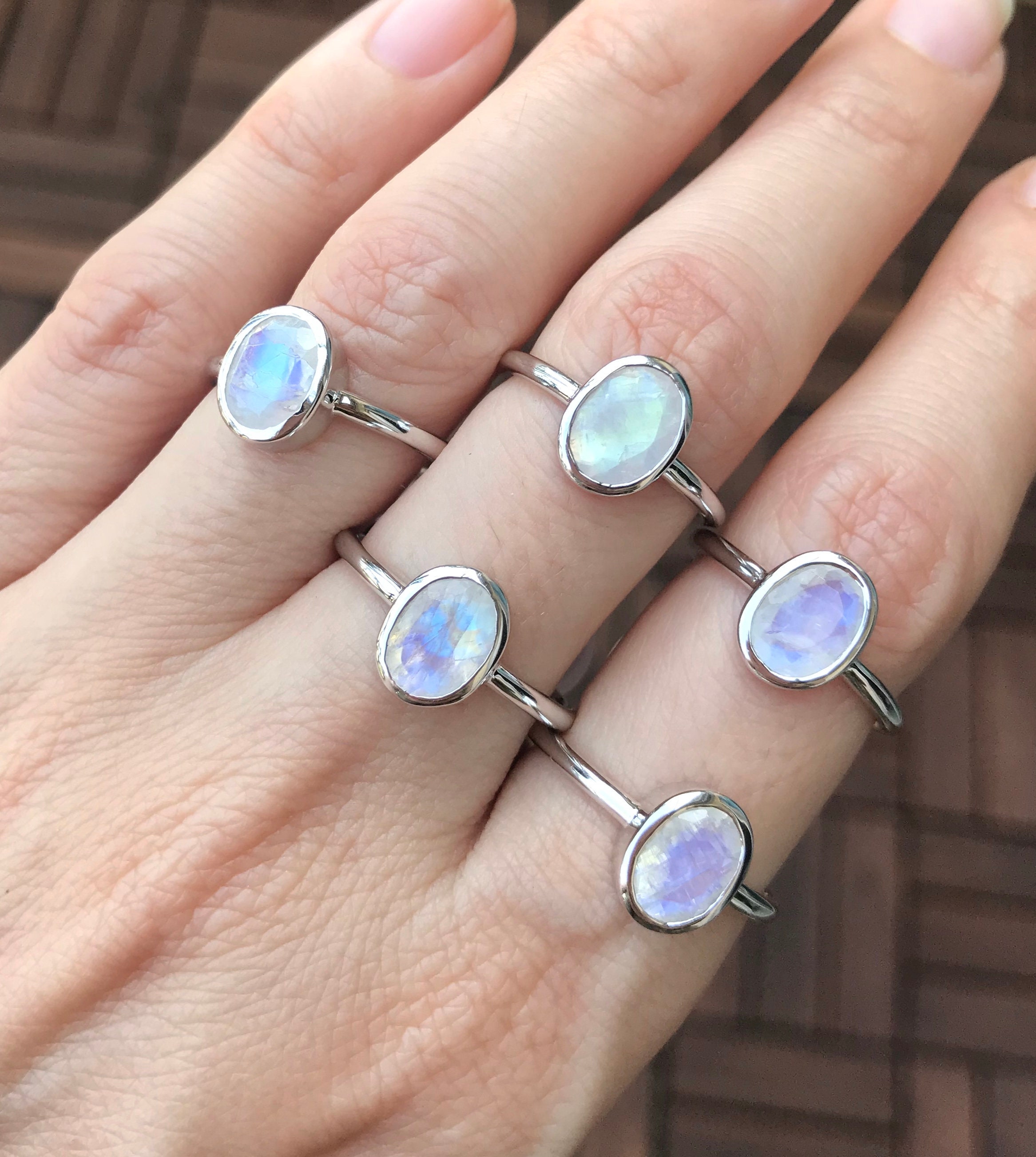 925 Sterling Silver Rainbow Moonstone Ring, Handmade Jewelry, Gemstone  Birthstone Ring, Gift For Women – SilverJewelryZone