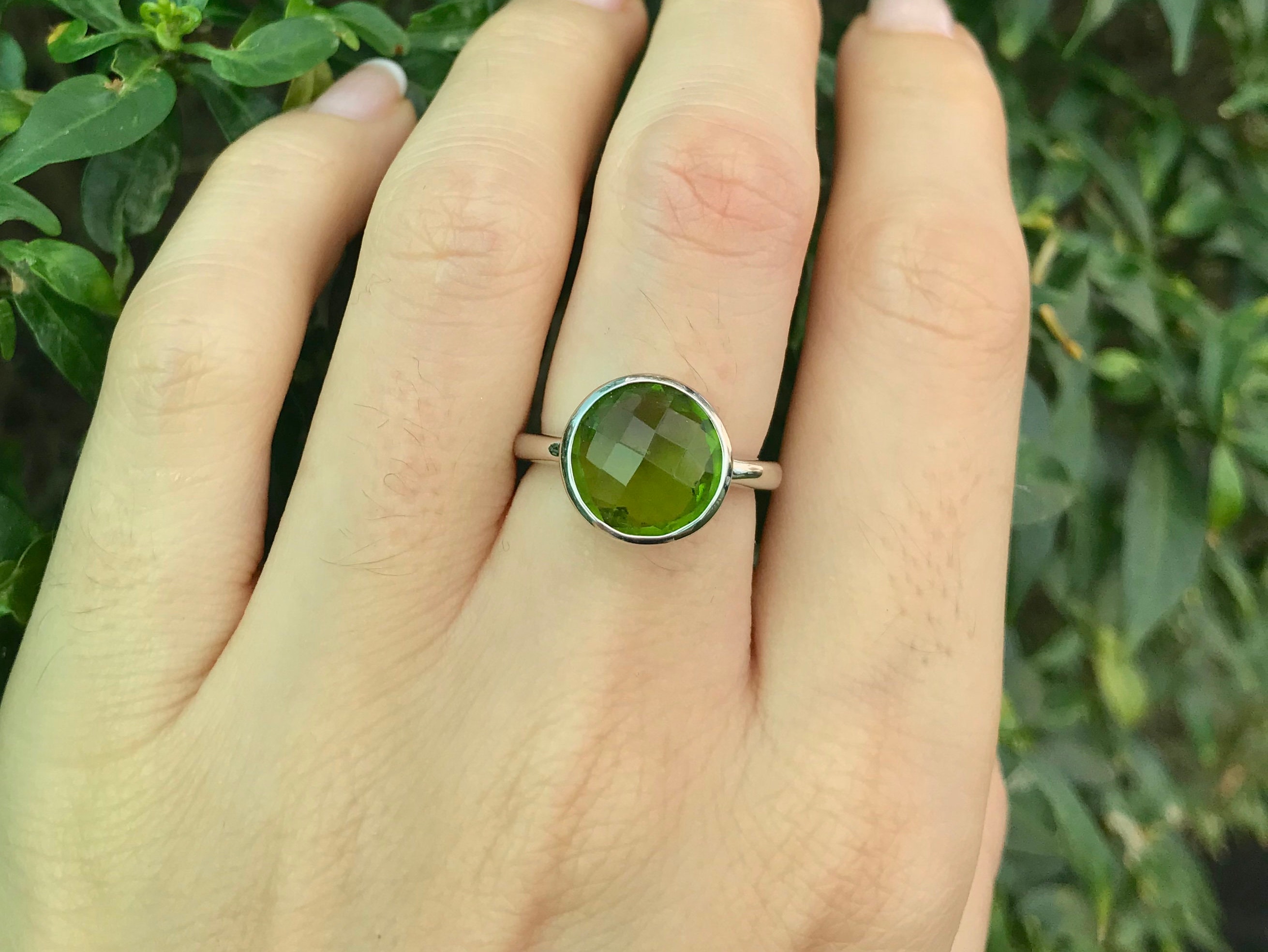 Peridot Ring Crafted of Sterling Silver - Forest Glow | NOVICA