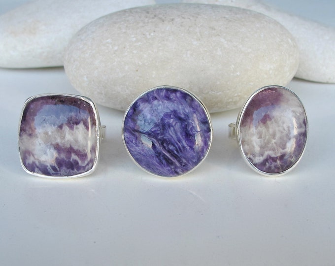 Amethyst Ring- February Ring- Unique Gemstone Ring- Purple Ring- OOAK Ring- Statement Ring- Ring for her- February Birthstone Ring