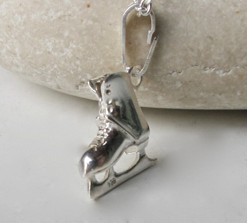 Ice Skating Necklace Ice Skating Shoe Necklace Unique Charm Etsy