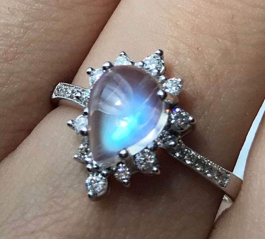 Moonstone Engagement Rings - Giliarto