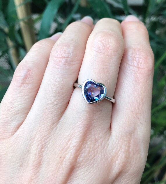 Valentines Day Gift Round Love Heart Amethyst Rainbow Topaz Gemstone Ring New Valentines Day Gift Round Love Heart Amethyst Rainbow Topaz Gemstone Ring New