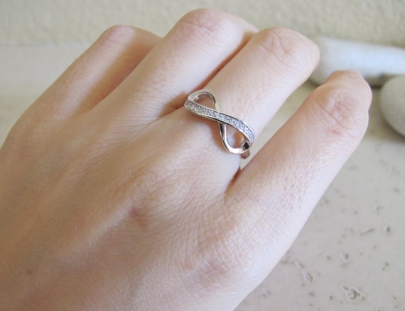 Cubic zirconia deals infinity ring