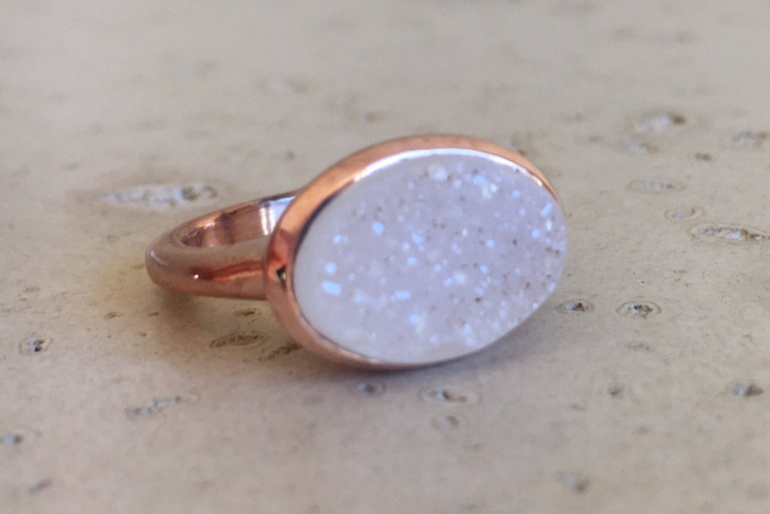Fashionista Kameleon Druzy Charm - Rose Gold / Copper - Resin & Brass
