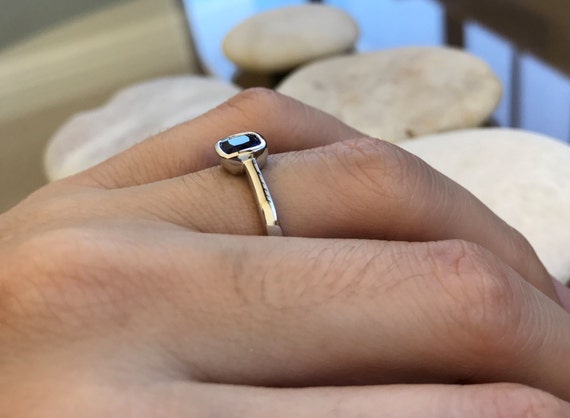 Blue square ring sale