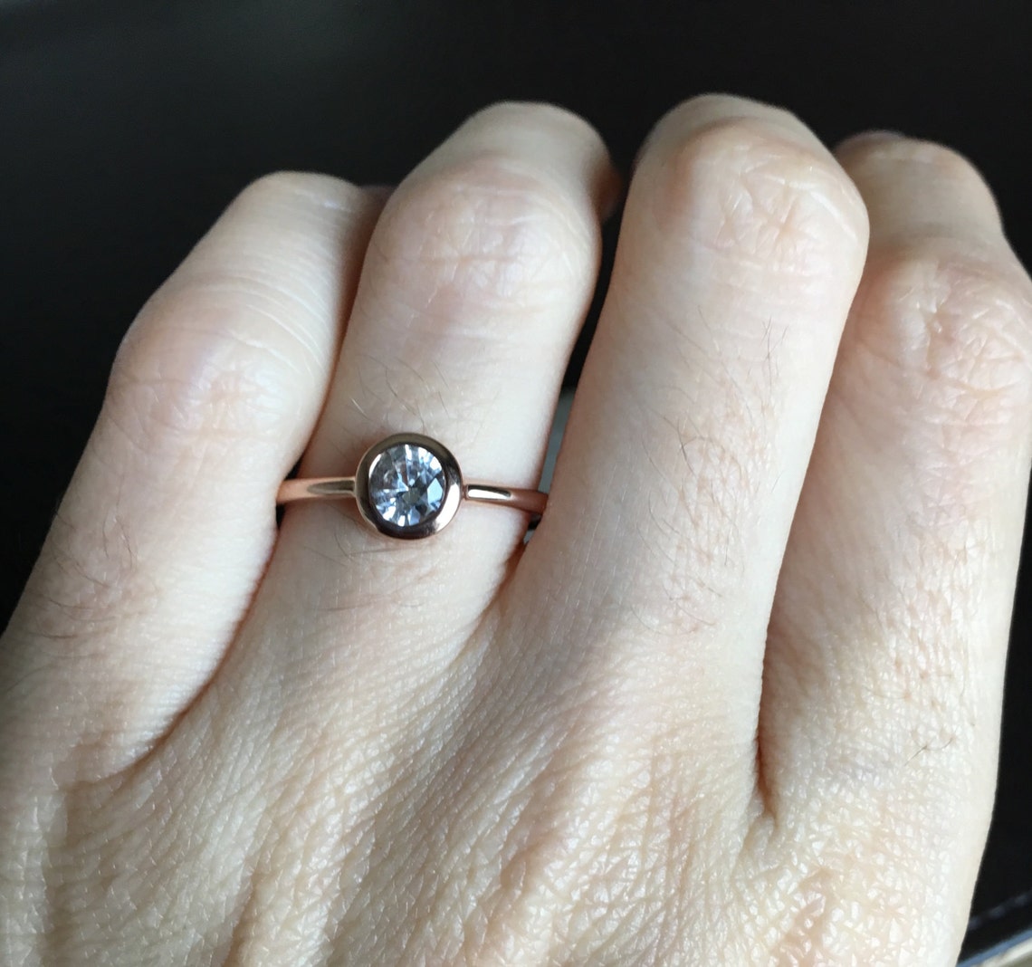 white sapphire rose gold engagement rings white sapphire rose gold engagement rings