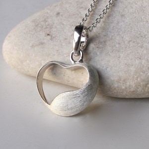 Valentine Heart Handmade Necklace Silver Love Gifts for Her