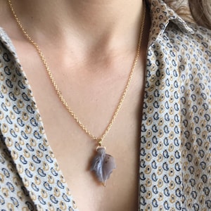 Leaf Necklace Gold Nature Inspired Leaves Pendant Boho Branch Twig Vine Necklace Plant Floral Tree Nature