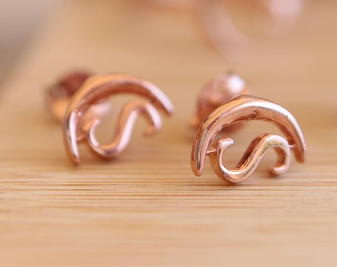 Crescent Moon Initial 9mm Stud Earring- Dainty Celestial Personalize Letter Earrings for Her- Zodiac Gifts for Daughter Wife Graduates