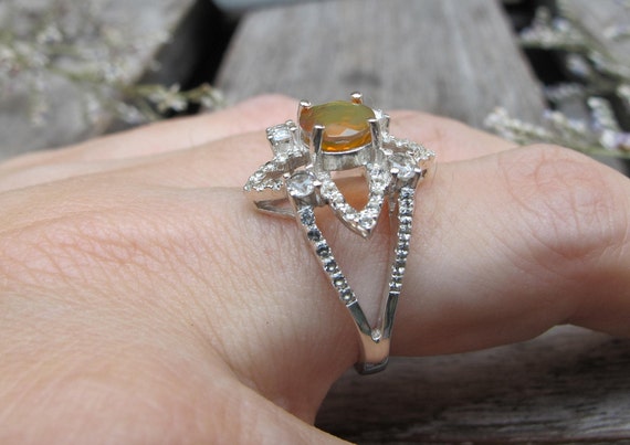 Natural Diamond Zodiac Ring - Taurus Sign In 14k White Gold Over Sterling Silver, 0.1 Ct (H-I, I1-I2)