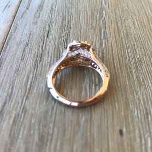 Moissanite Engagement Ring Rose Gold image 6