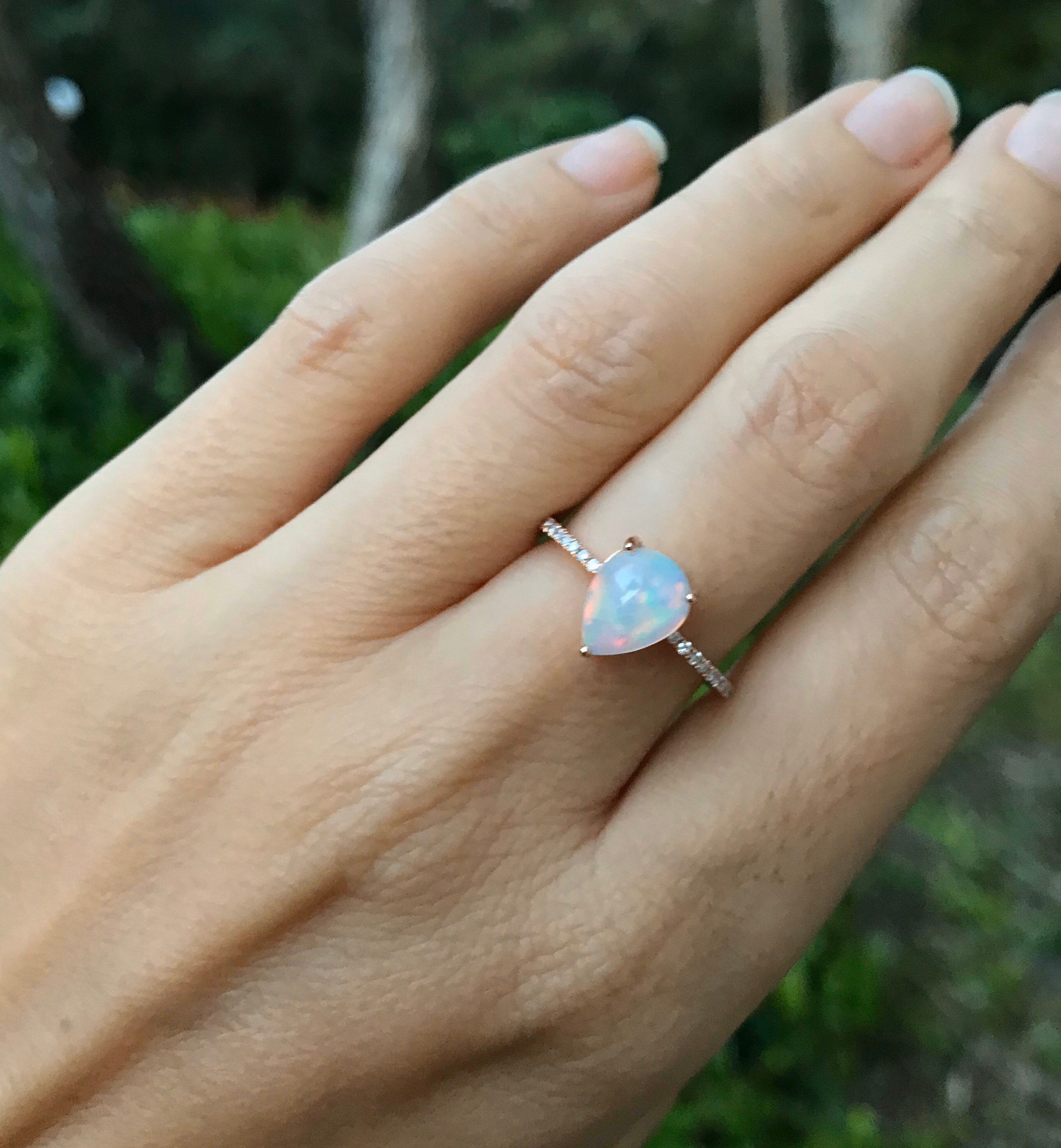 opal engagement ring