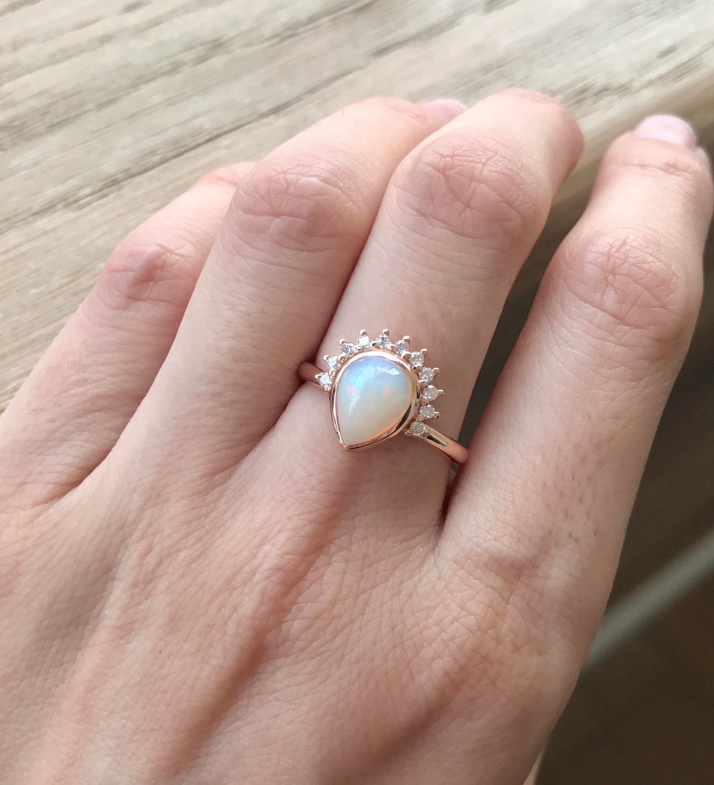 opal engagement ring