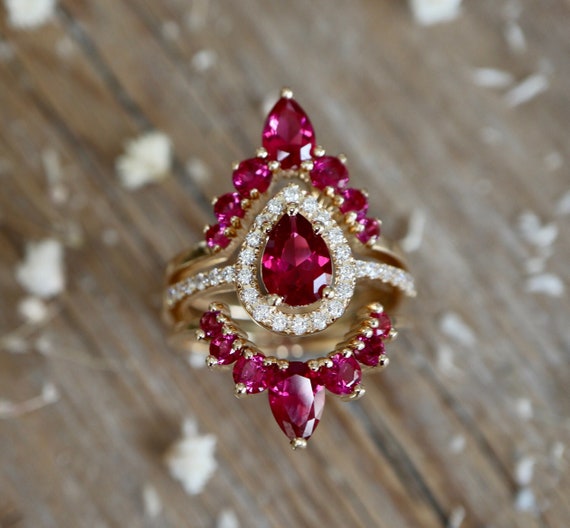 Ruby bridal set hotsell