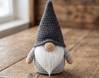 Mini Gnome Amigurumi Crochet Pattern, Easy Beginner PDF (4.5-inch)