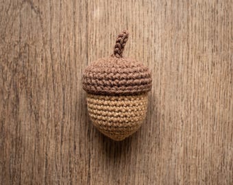 Beginner-Friendly Acorn Amigurumi Crochet Pattern, Woodland Fall Decor (PDF)