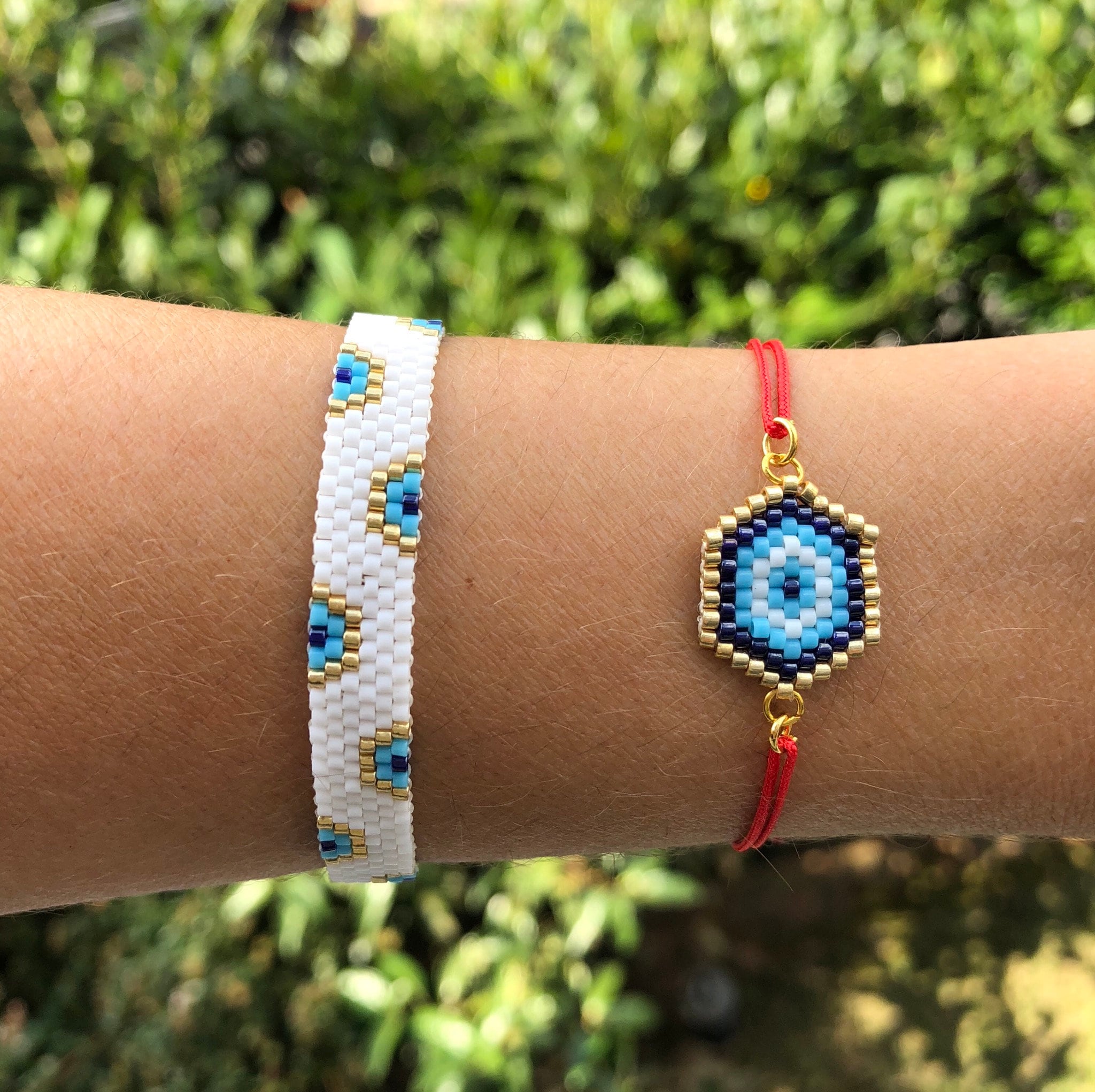 Miyuki evil eye bracelet deals