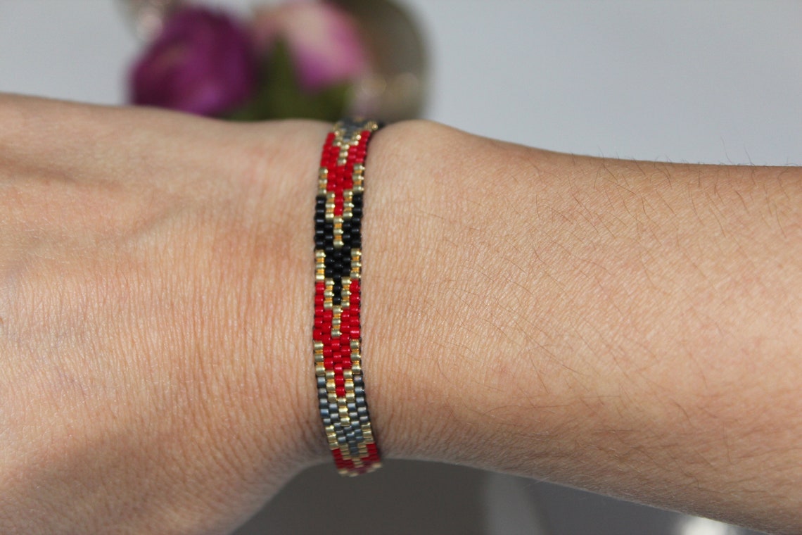 Miyuki Bead Bracelet Fashion Bracelet Geometric Beaded Etsy