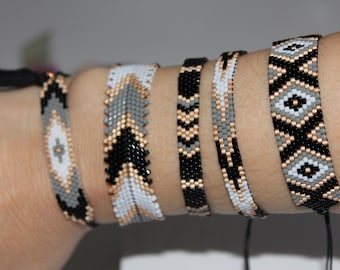 Miyuki Bead Woven Bracelet, Stylish wristband, Elegant Unique Jewelry, Christmas Gift, Birthday gift, Fashion Armband for women