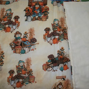 Set of 6 Completed Placemats! Happy Harvest Scarecrow! Handmade! Never used!