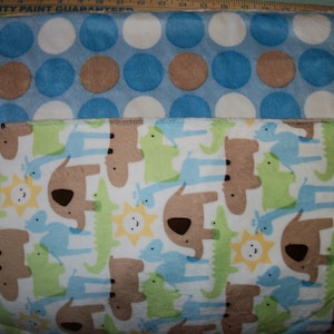 Handmade Baby Quilt with Colorful Animals plus 4 extras! Very Soft! Handmade!
