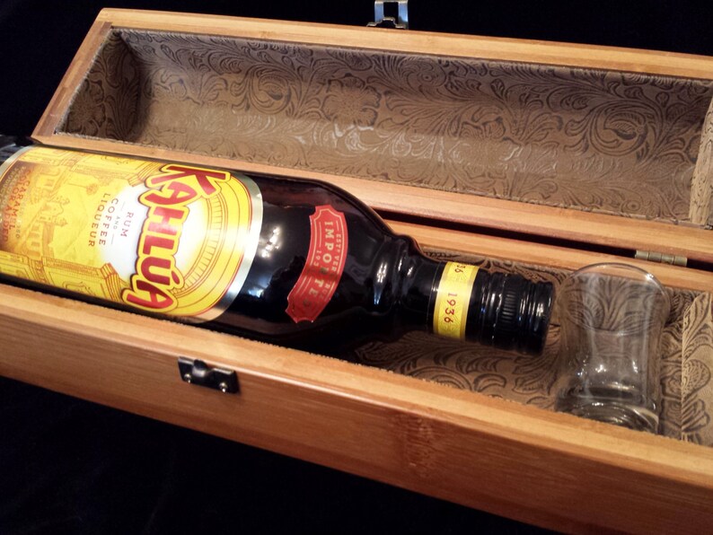 Bamboo Spirits & Liquor Gift Box | Etsy