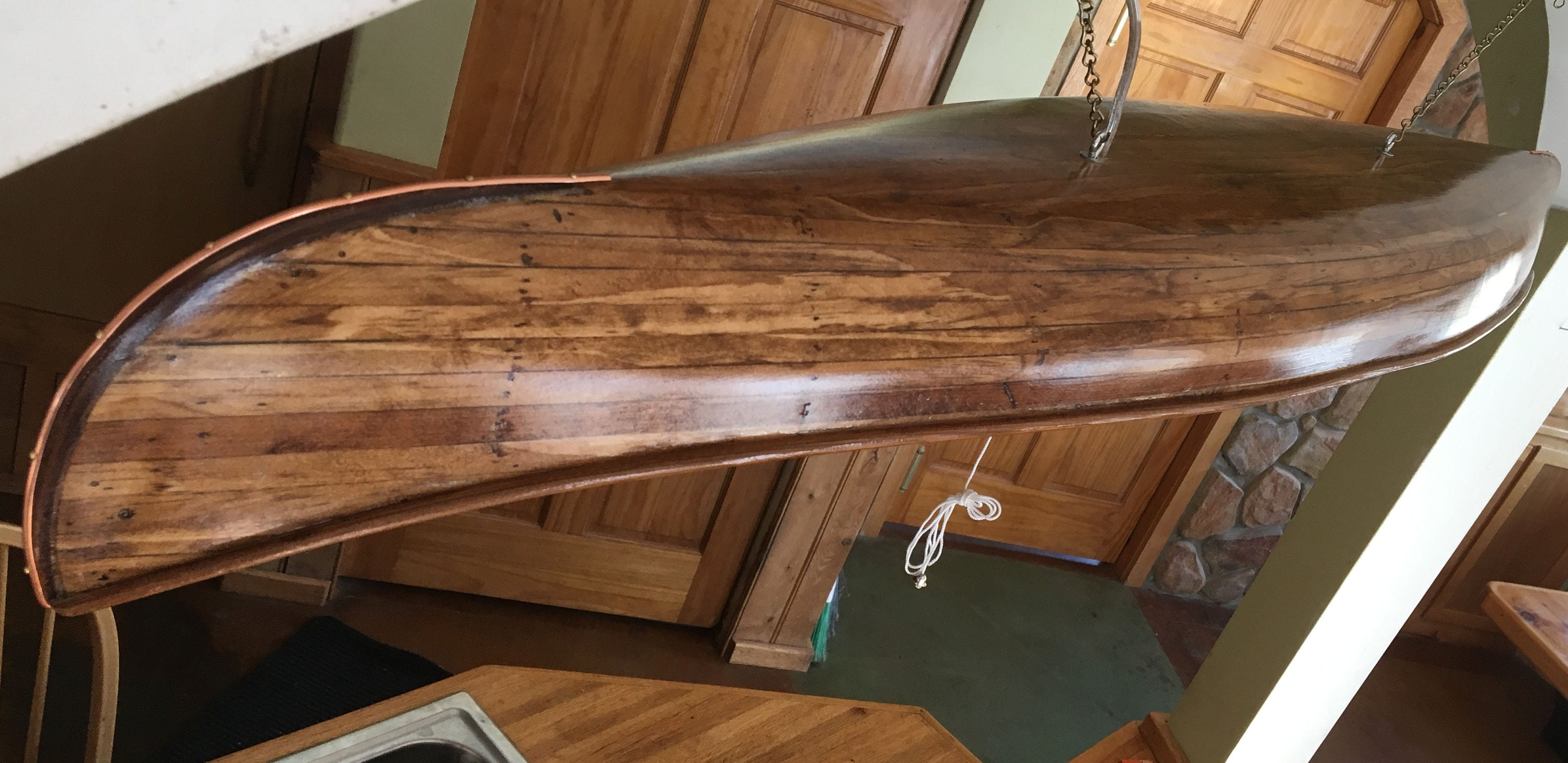 54 Canoe Chandelier, Beautiful Wall or Hanging Canoe Light Etsy