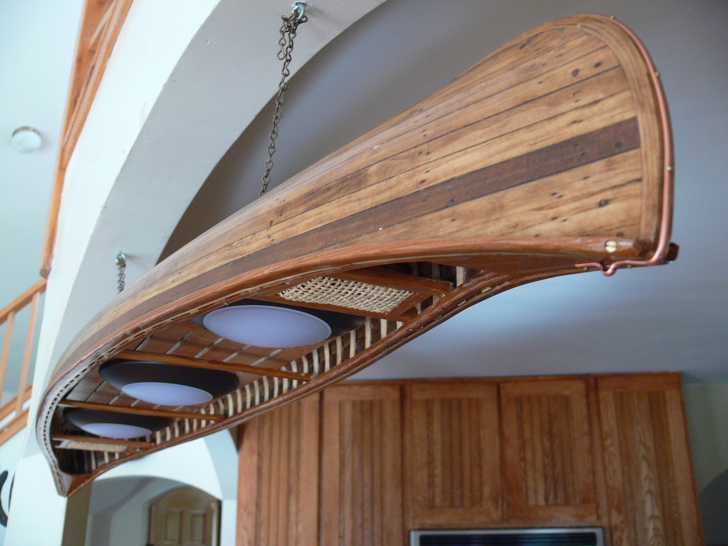 54 Canoe Chandelier, Beautiful Wall or Hanging Canoe Light Etsy