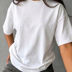 Classic White Tee | Minimalist Everyday T-Shirt | Clean Basic Top | Casual Unisex Shirt | Simple Wardrobe Essential