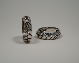 Fractured ring silver sterling 925