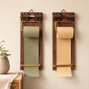 Wooden Clipboard Roll Notepad — Hanging Memo Pad Desk Note Board Minimalist Office