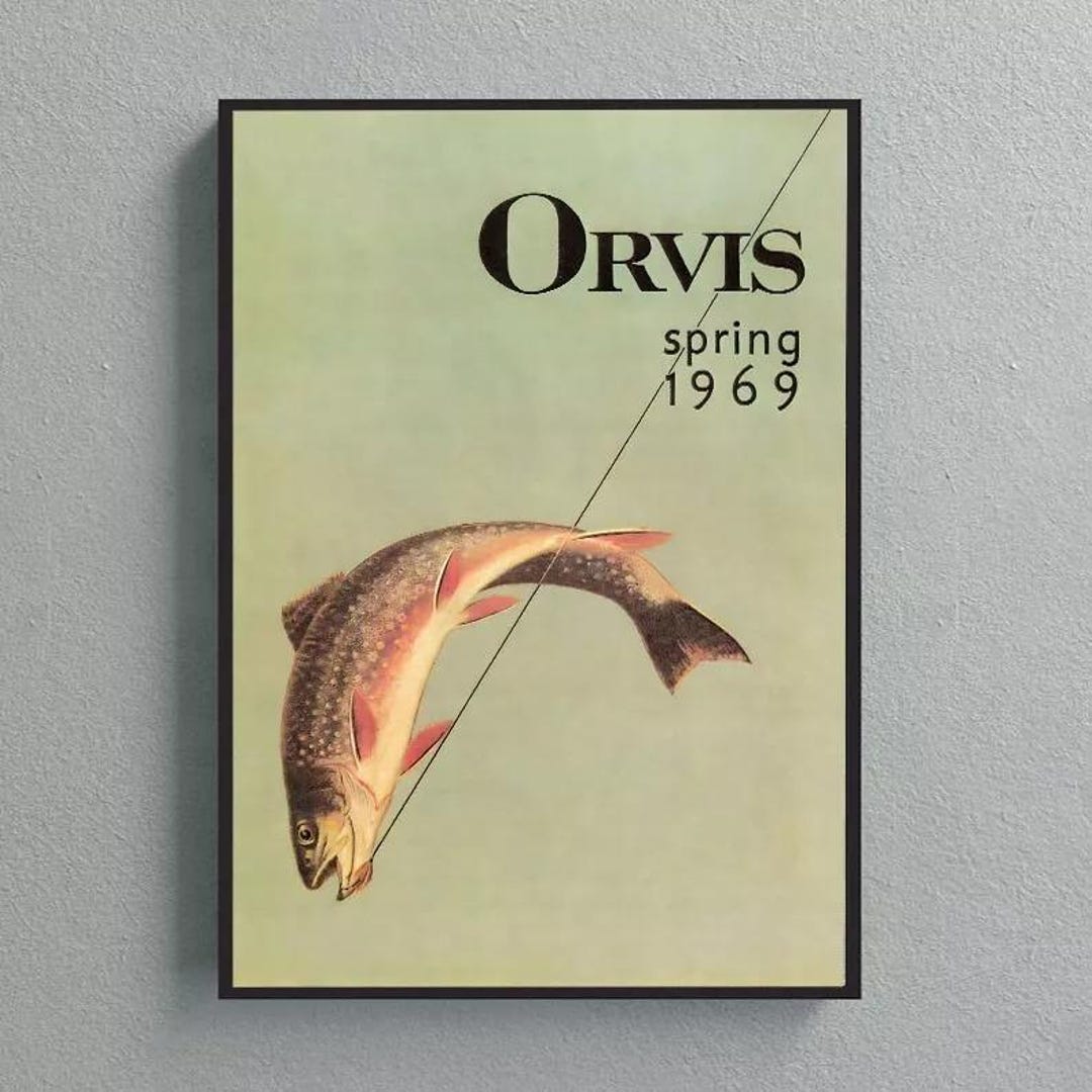 Orvis Spring Orvis Spring 1969 Fishing Vintage Poster, Fishing Lover Poster - Etsy