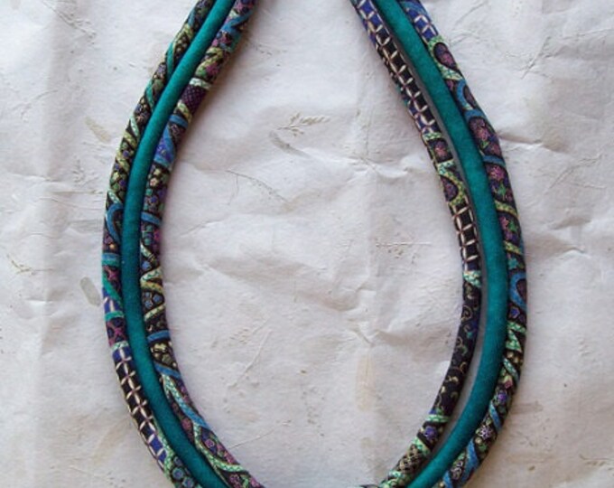 Ethnic Knotted Cord Necklace Fiber Jewelry by Paintedthreads Etsy