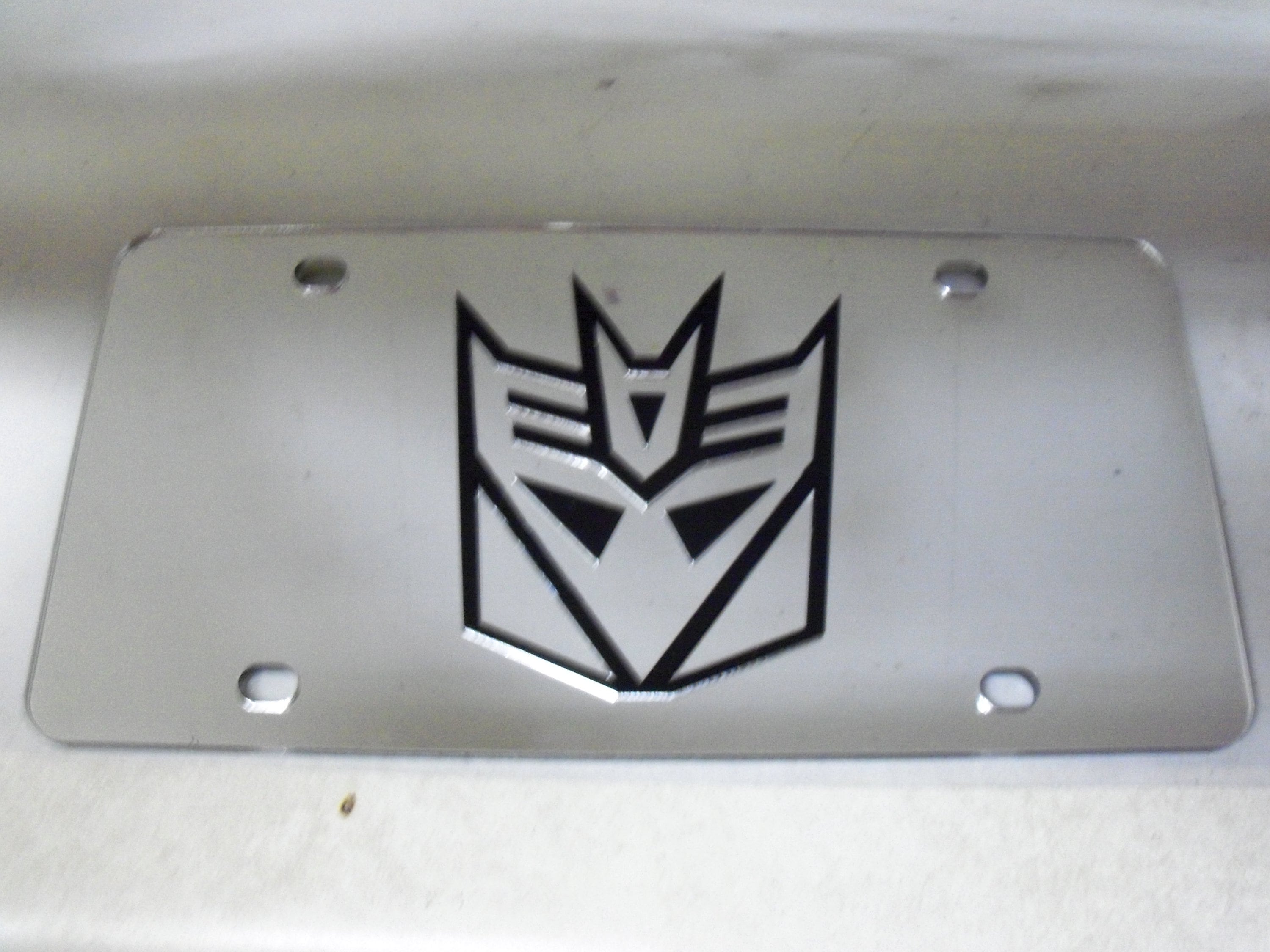Decepticons Transformers Mirror Laser License Plate NEW Etsy