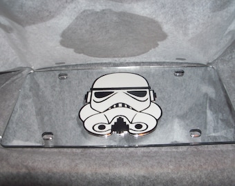 Trooper Inspired Mirror Laser Matrícula NUEVO!!