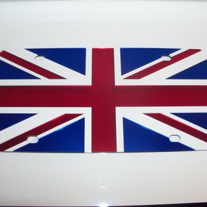 Uk Flag (British Columbia) License Plate e Brand NEW!