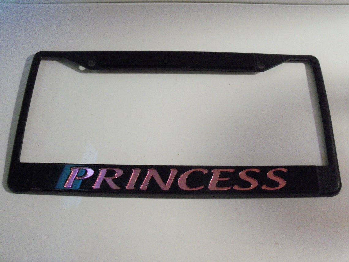 Princess License Plate Frame Brand New Etsy