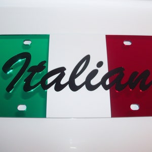 Italy, Italia, Italian Flag License Plate Color's - Red/white/green ...