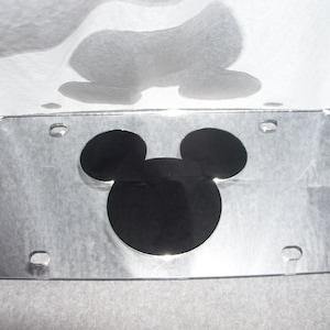 Maus Inspiriert Spiegel Laser Nummernschild NEU!!