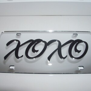 XOXO License Plate