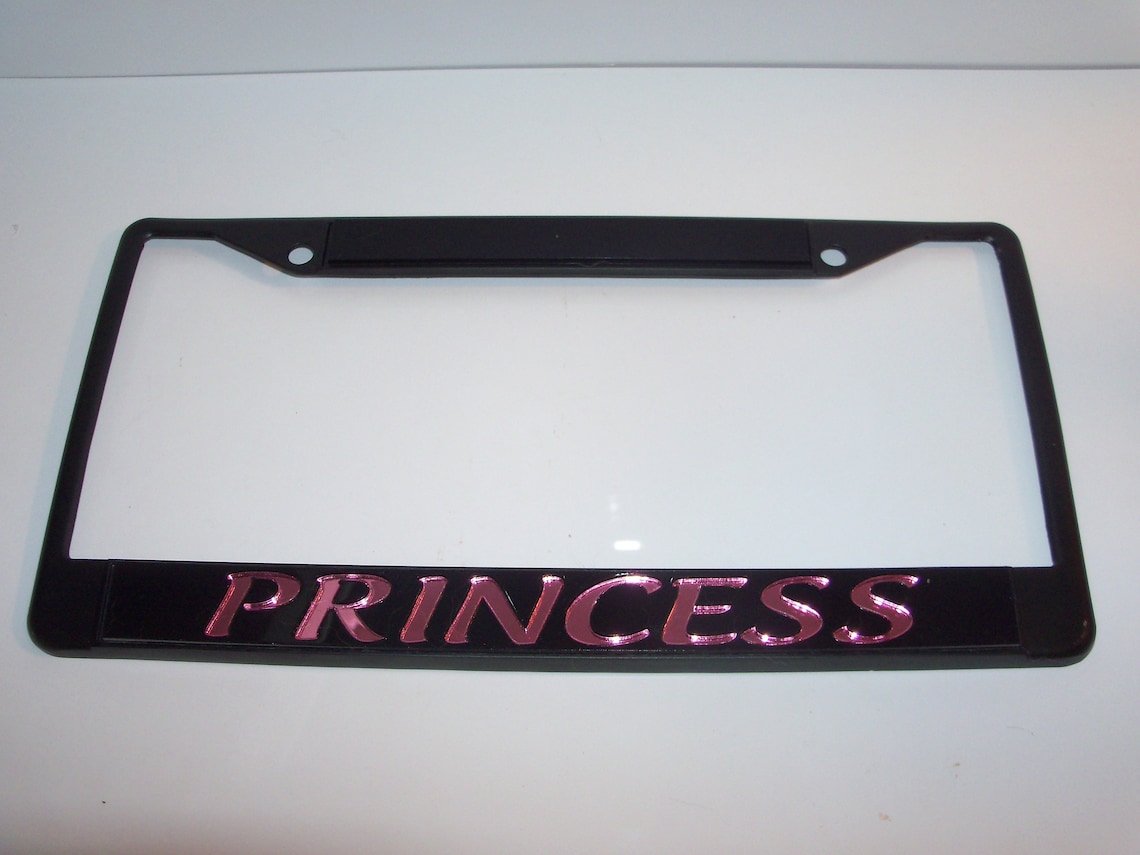 Princess License Plate Frame Brand New Etsy