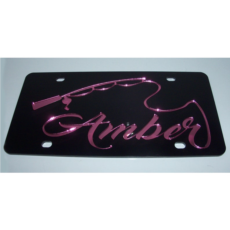 Fishing Pole Custom License Plate Etsy