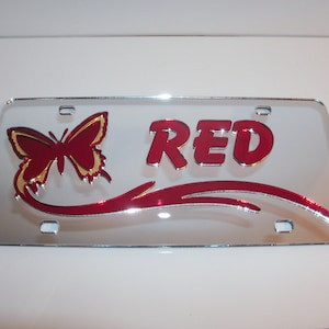 Butterfly License Plate This Is A Sample! We Can Put Any Name On It