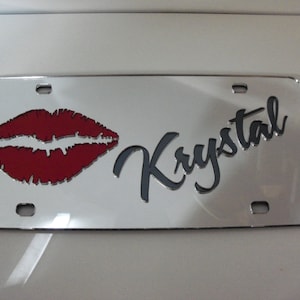 Lips License Plate