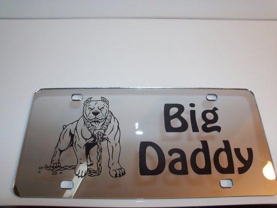 Big Daddy License Plate Silver//Black NEW!